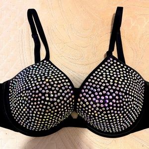 Victoria's Secret Rhinestone Bra 36C Like New